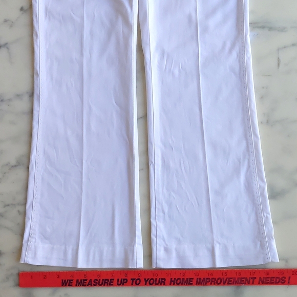 The Limited Sexy Drew Fit Cotton Spandex Off White Dress Pant w/stitching design - Picture 4 of 6